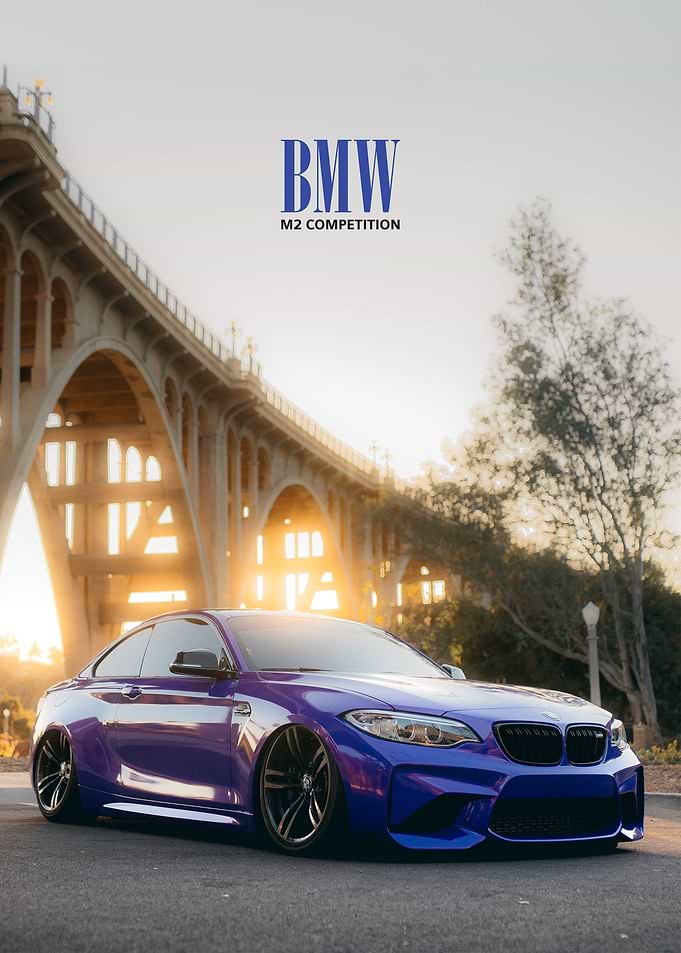 BMW M2 Competition under bridge