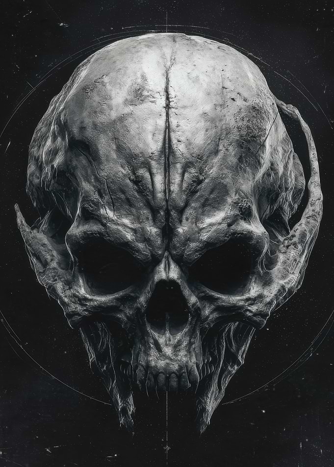 Monochrome Skull