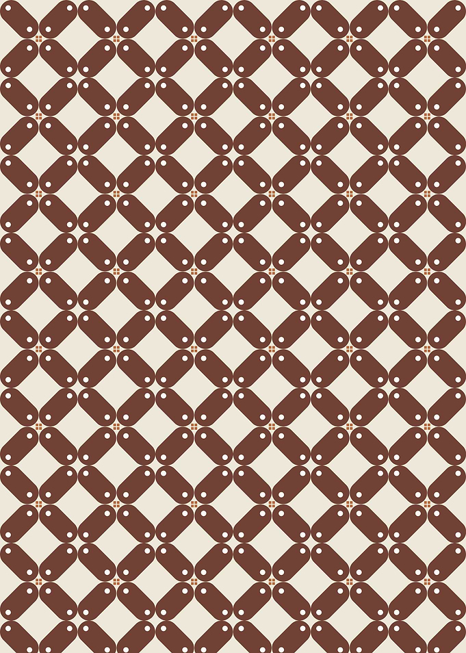 Brown and Beige Geometric Pattern