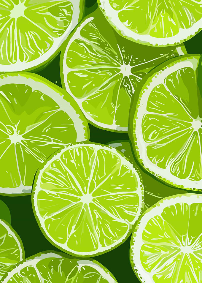 Lime Slices Pattern