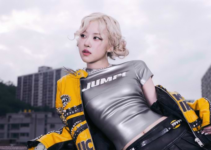 Blonde Woman in Yellow Jacket