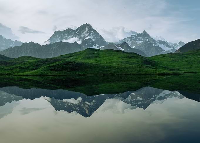 Mountain Reflection in Lake