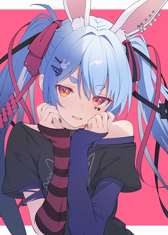 Anime Girl with Bunny Ears