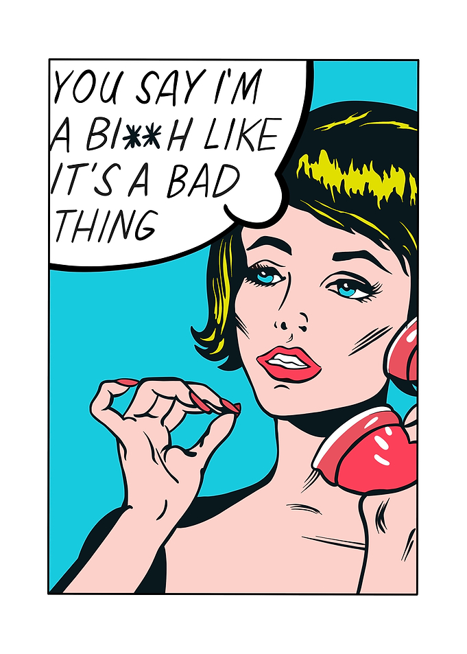 Pop Art Woman on Phone