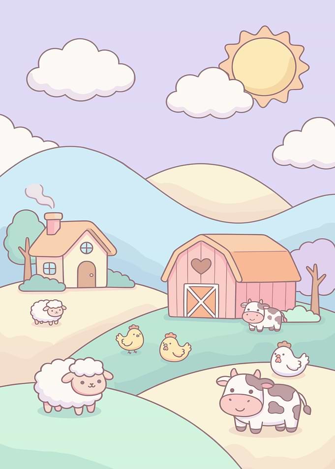 Kawaii Farm Landscape
