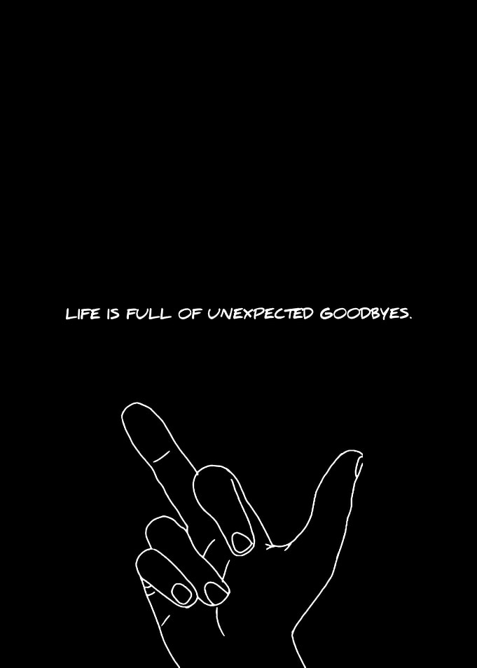 Unexpected Goodbyes Hand Gesture Art