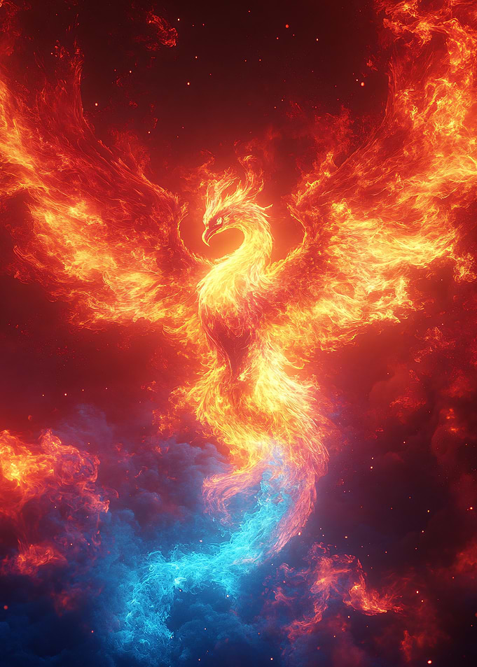 Fiery Phoenix Rising