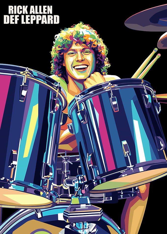 Rick Allen Def Leppard Pop Art