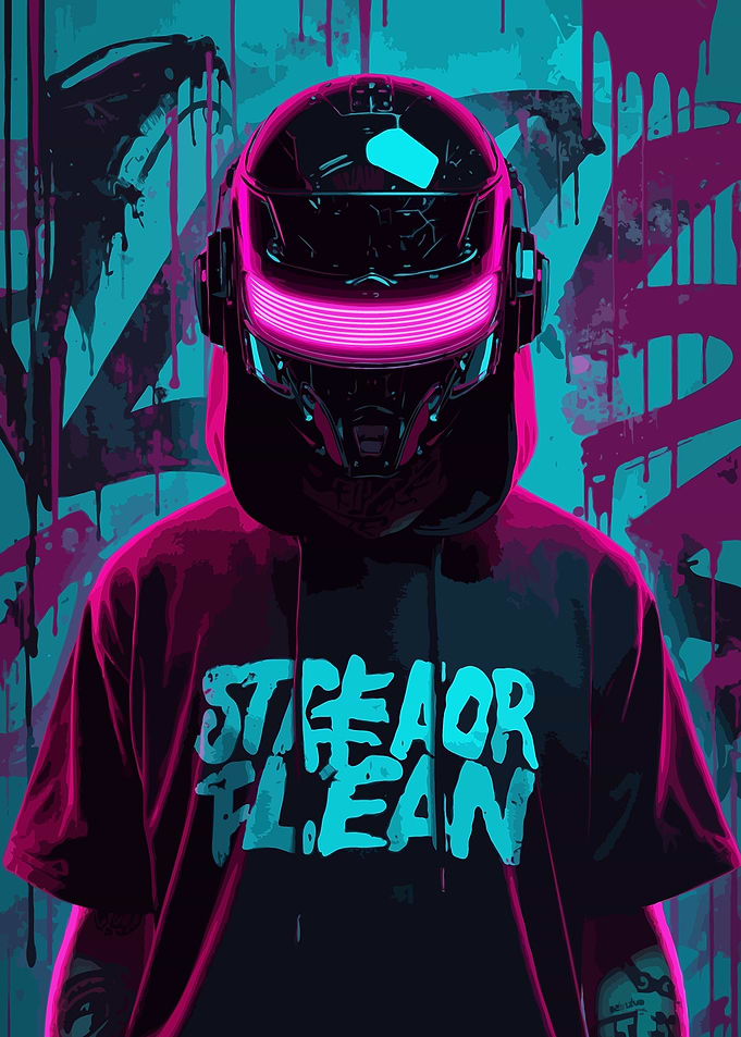 Cyberpunk Neon Streetwear