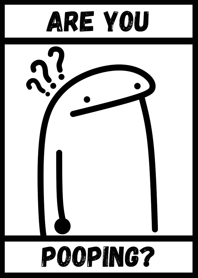 Are You Pooping? Funny Cartoon