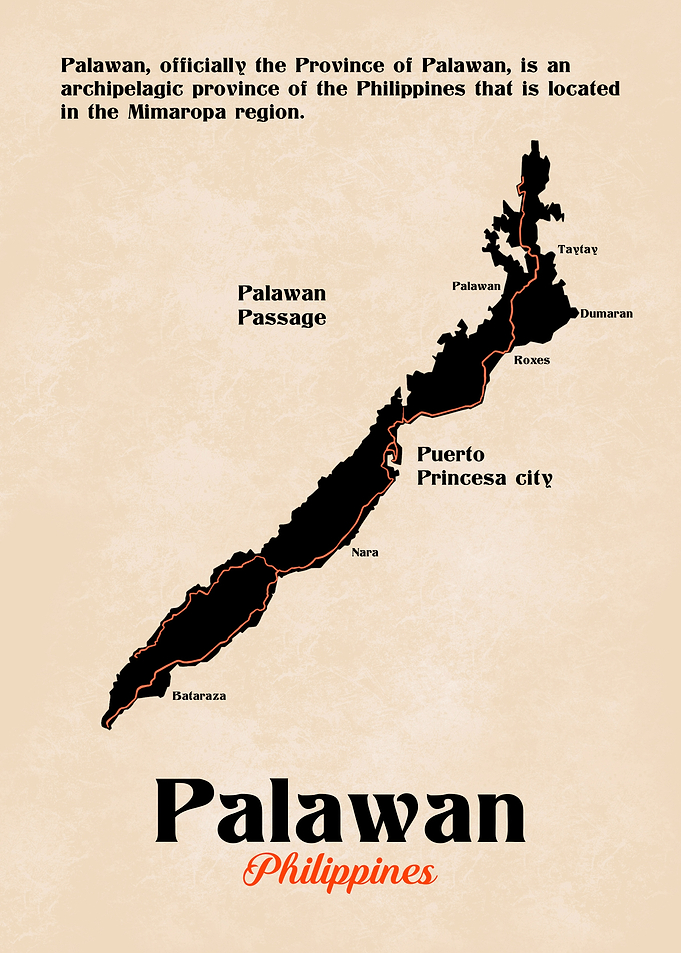 Palawan Philippines Map