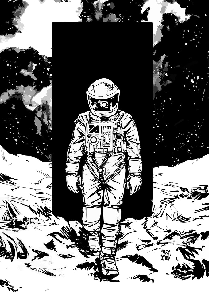 Monolith and Astronaut