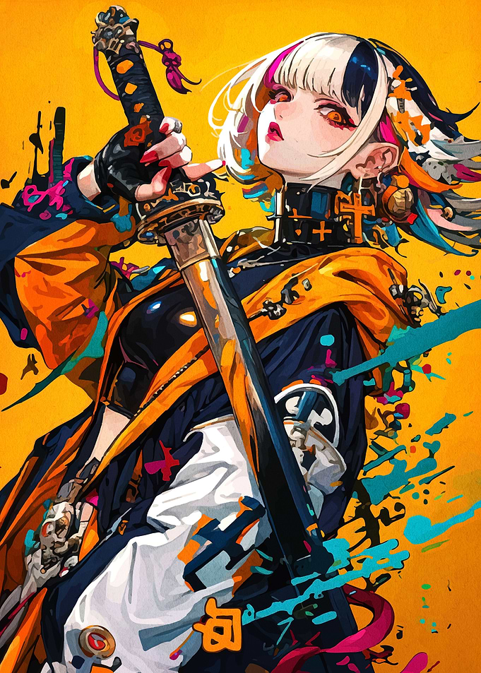 Anime Girl with Katana