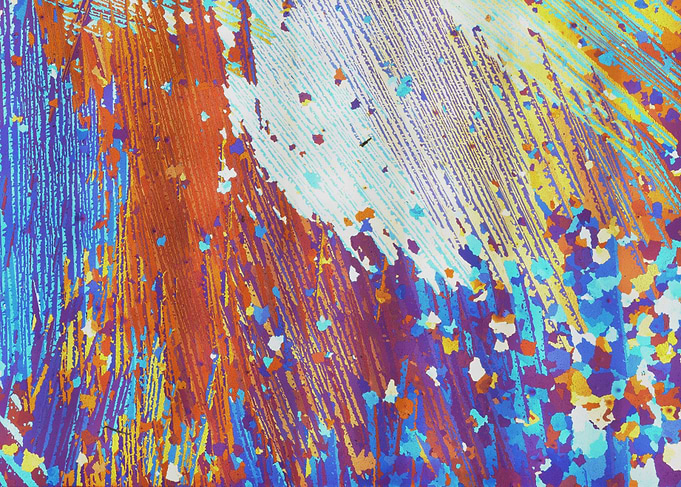 Aluminum Microstructure Under Polarized Light