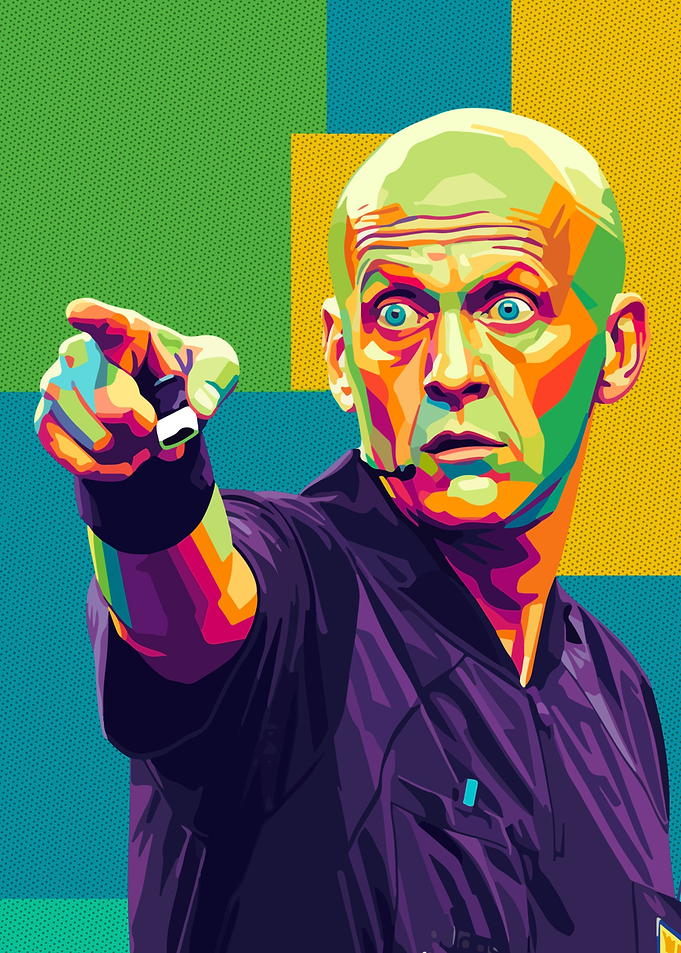 Pierluigi Collina Pop Art Portrait
