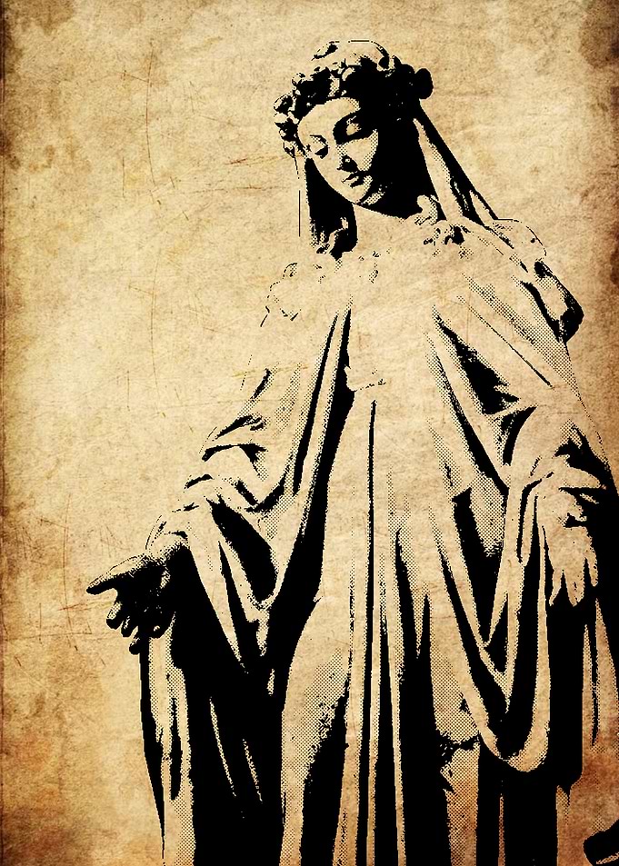 Vintage Madonna Illustration