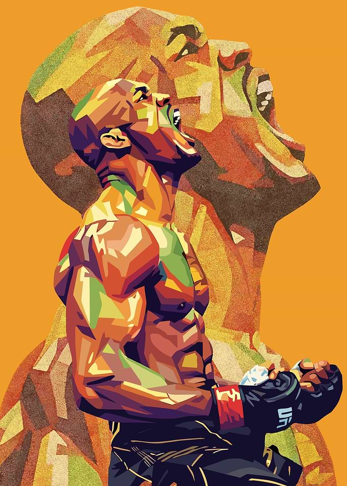 Kamaru Usman Pop Art