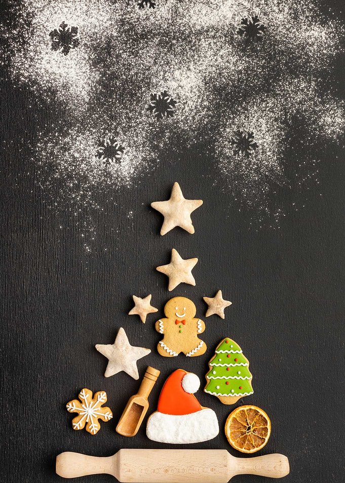Christmas Tree Made of Cookies
