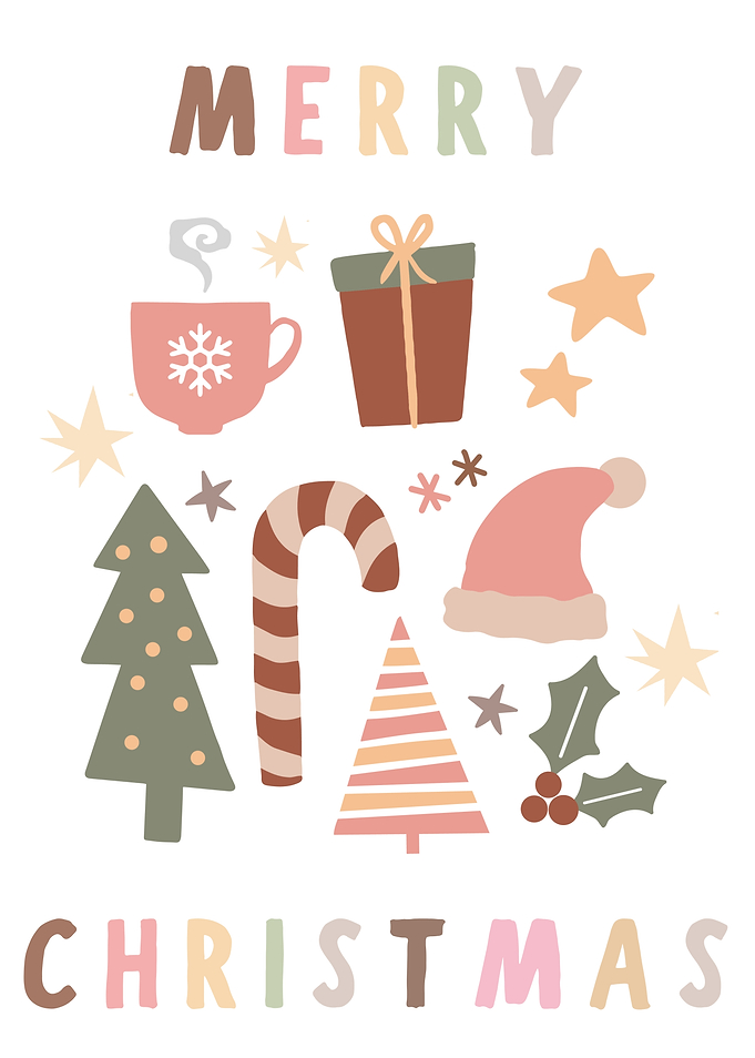 Merry Christmas Holiday Illustration