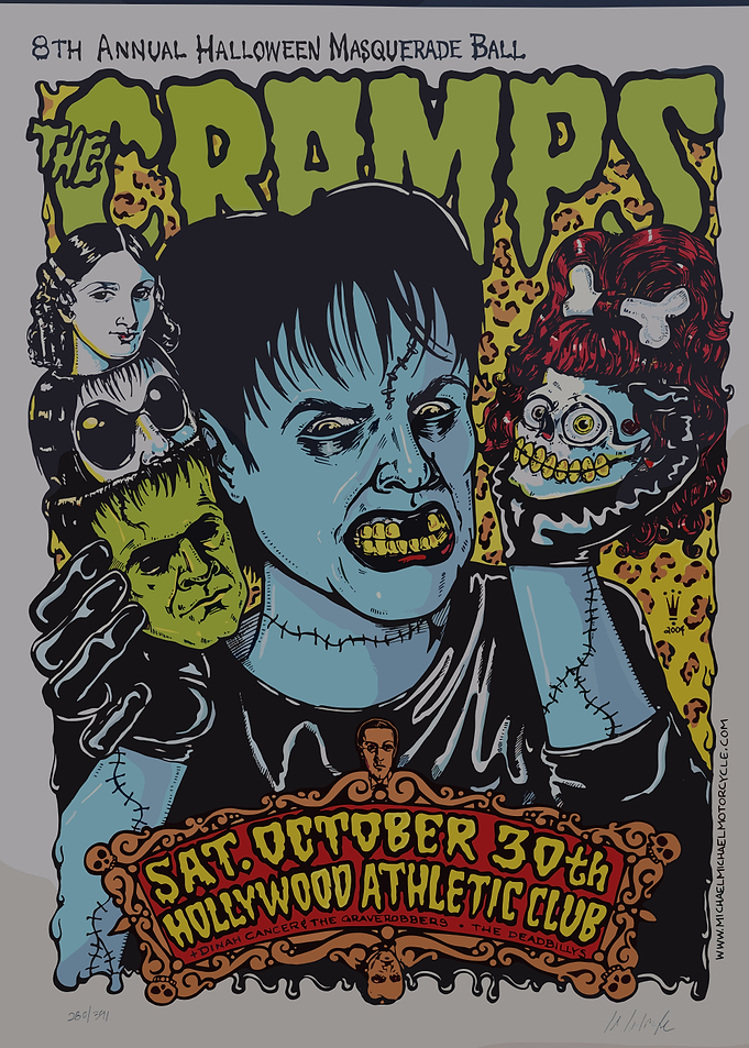The Cramps Halloween Masquerade Ball Poster