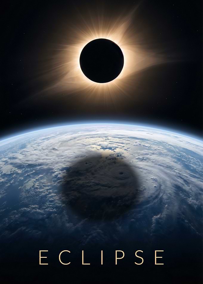 Solar Eclipse Over Earth