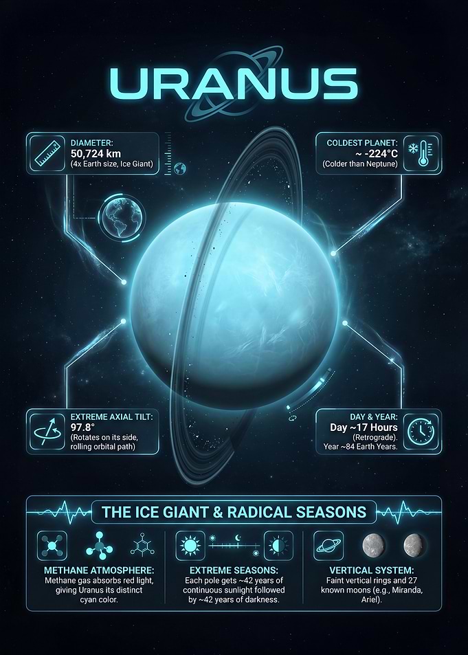 Uranus Planet Infographic