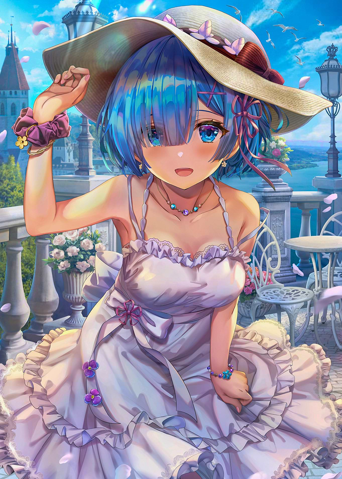 Girl in Summer Dress