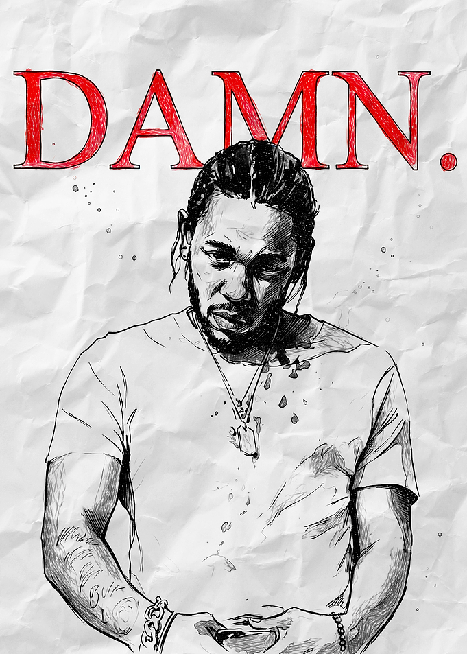 Kendrick Lamar DAMN. Album Art