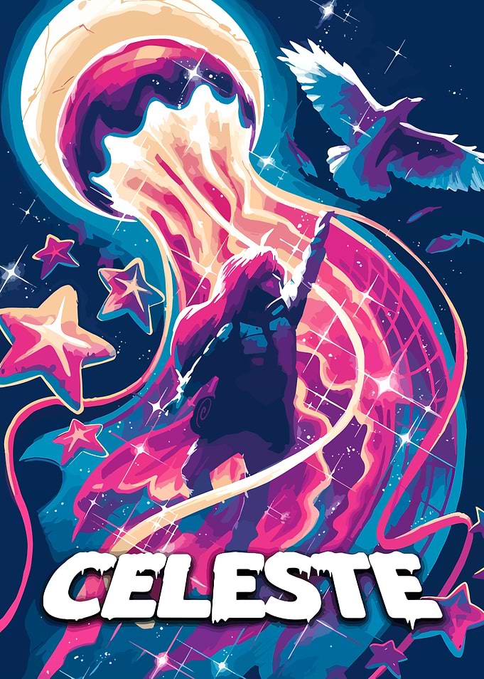 Celeste Game Illustration