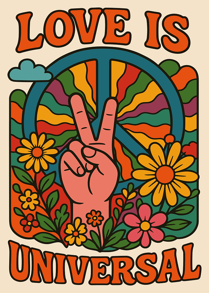 Love is Universal - Retro Design