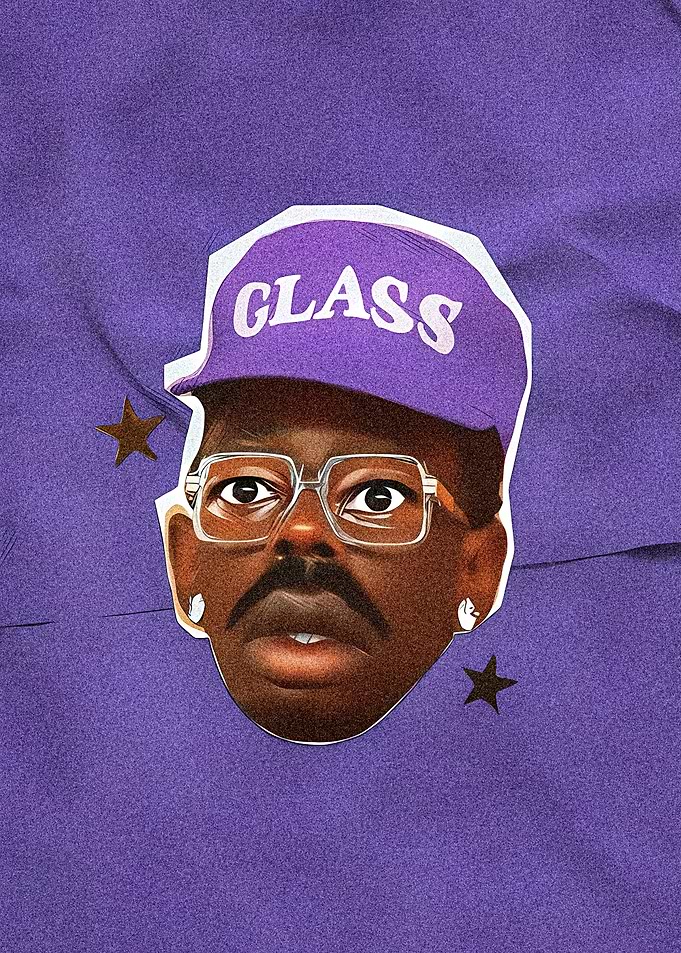 Tyler, the Creator Portrait on Purple