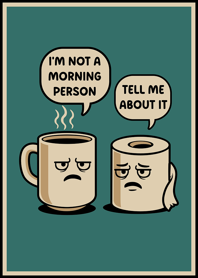 Morning Person Coffee and Toilet Paper