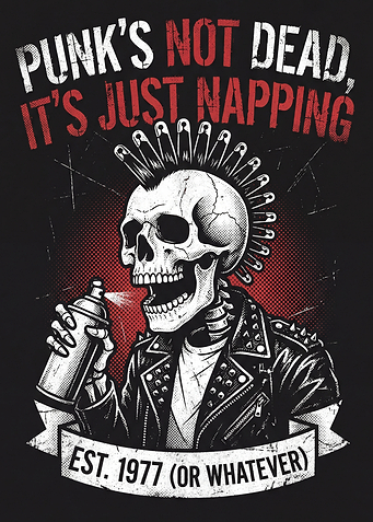 Punk's Not Dead Skeleton