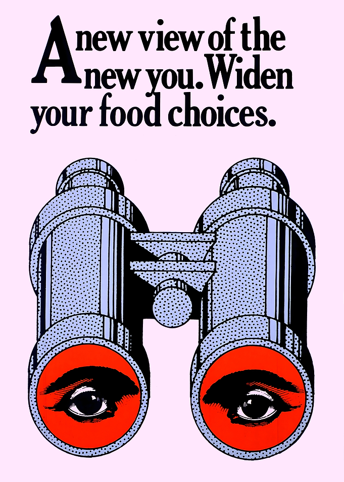 Binoculars with Eyes and Text