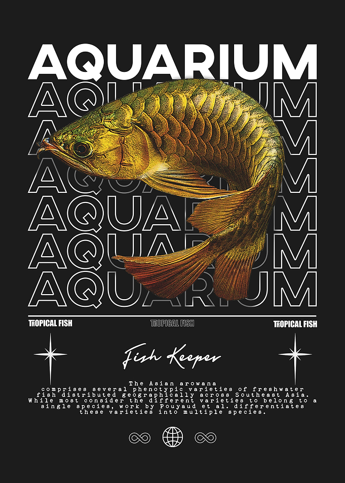 Arowana Fish Aquarium Poster