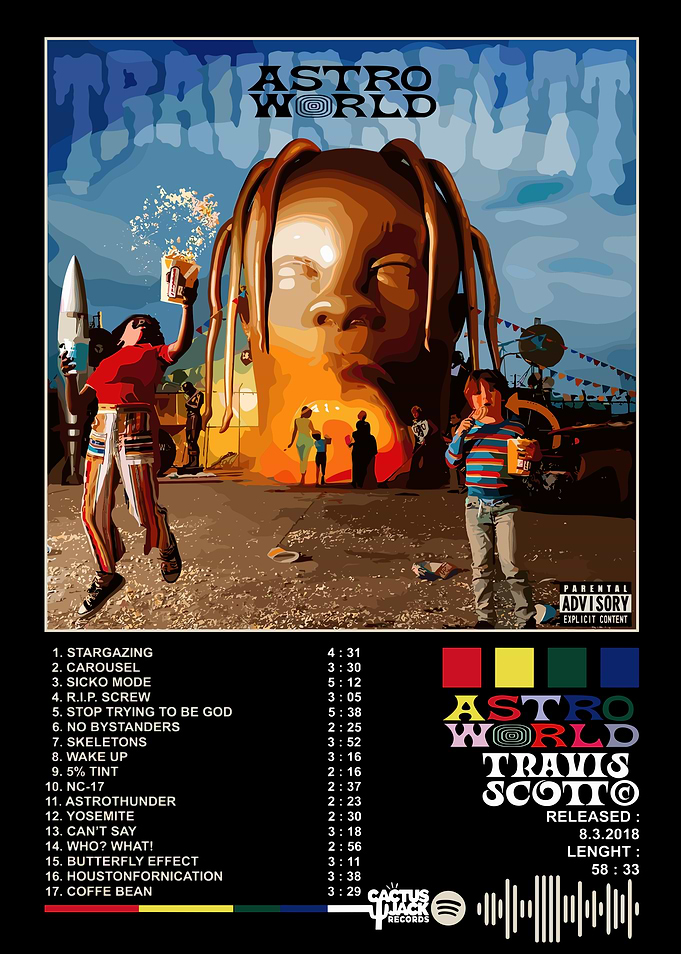 Astroworld TRAVIS SCOTT Album Cover Art