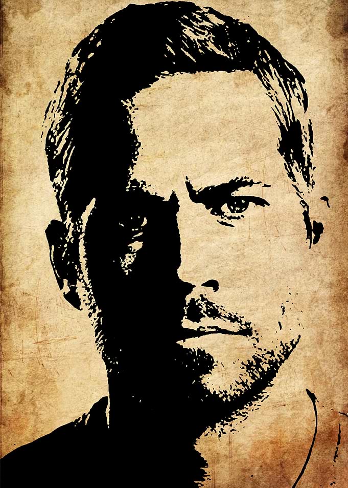 Paul Walker Portrait Art