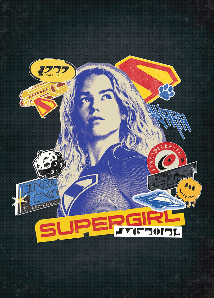 Supergirl Pop Art Collage