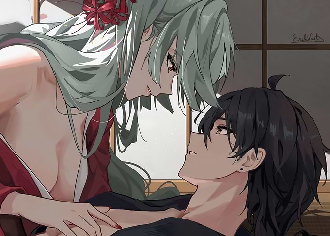 Couple Intimate Moment