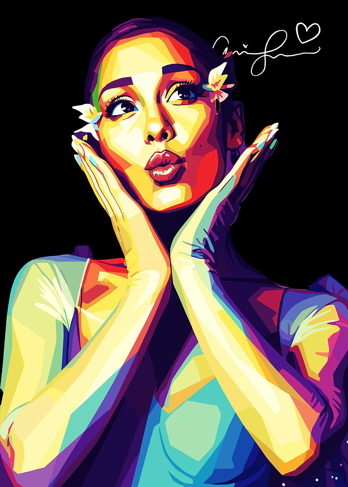 Ariana Grande wpap Pop Art