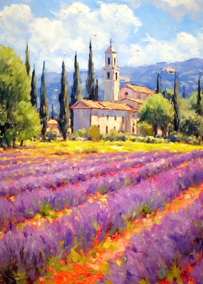 Provence France Lavender Field