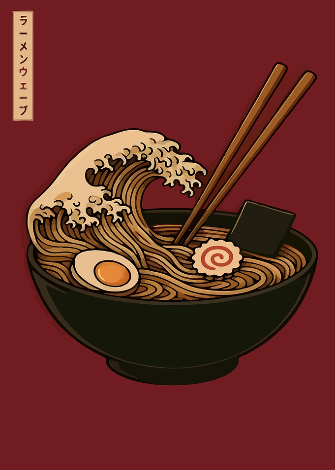 Ramen Wave Illustration