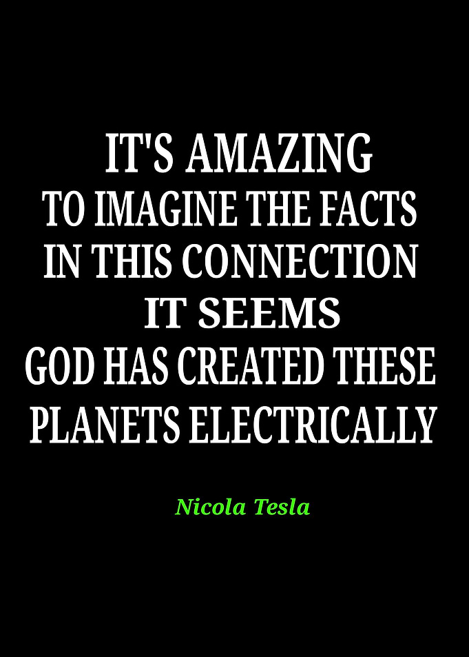 Nicola Tesla Quote on Planets