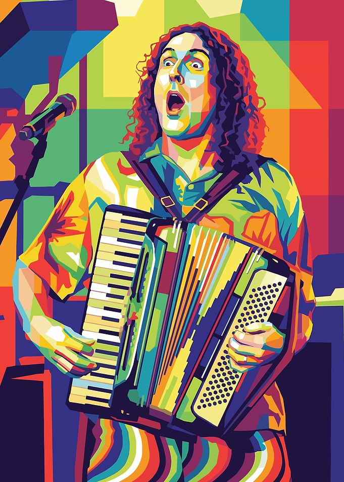 Weird Al Yankovic Colorful Pop Art