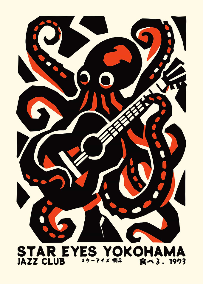 Star Eyes Yokohama Jazz Club Poster
