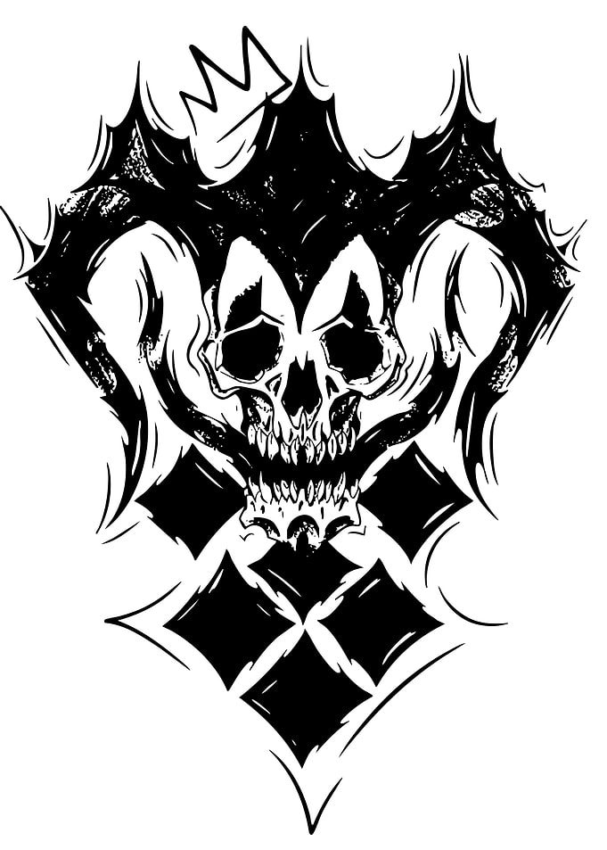 Skull King with Diamonds