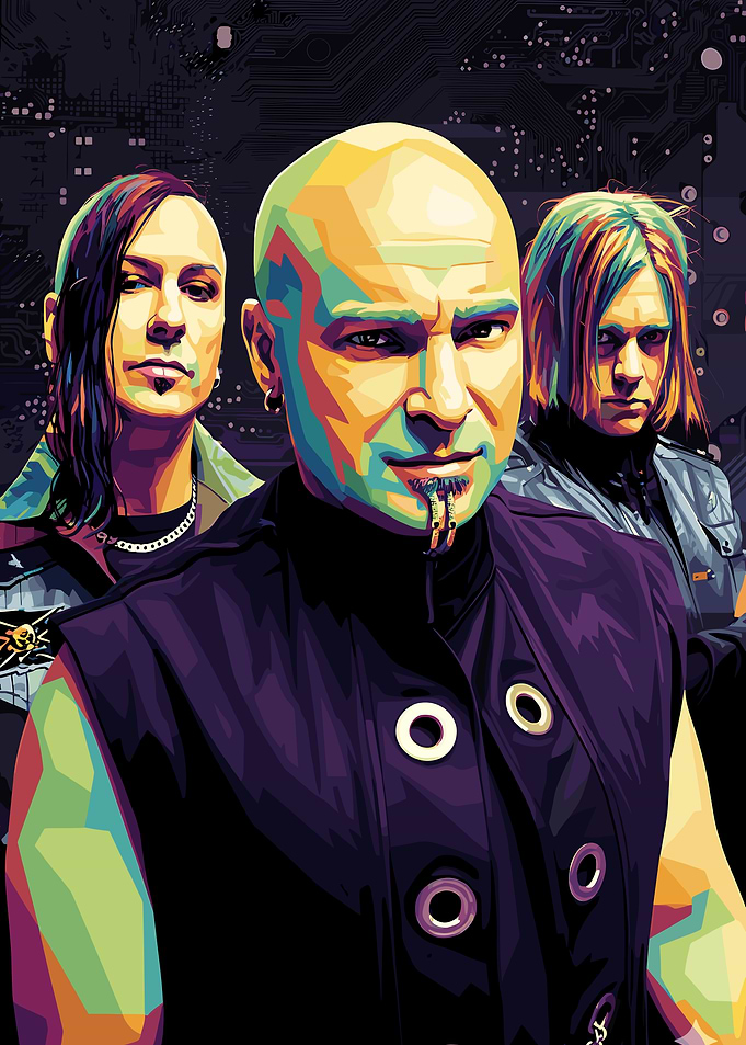 Disturbed Band Pop Art Portrait