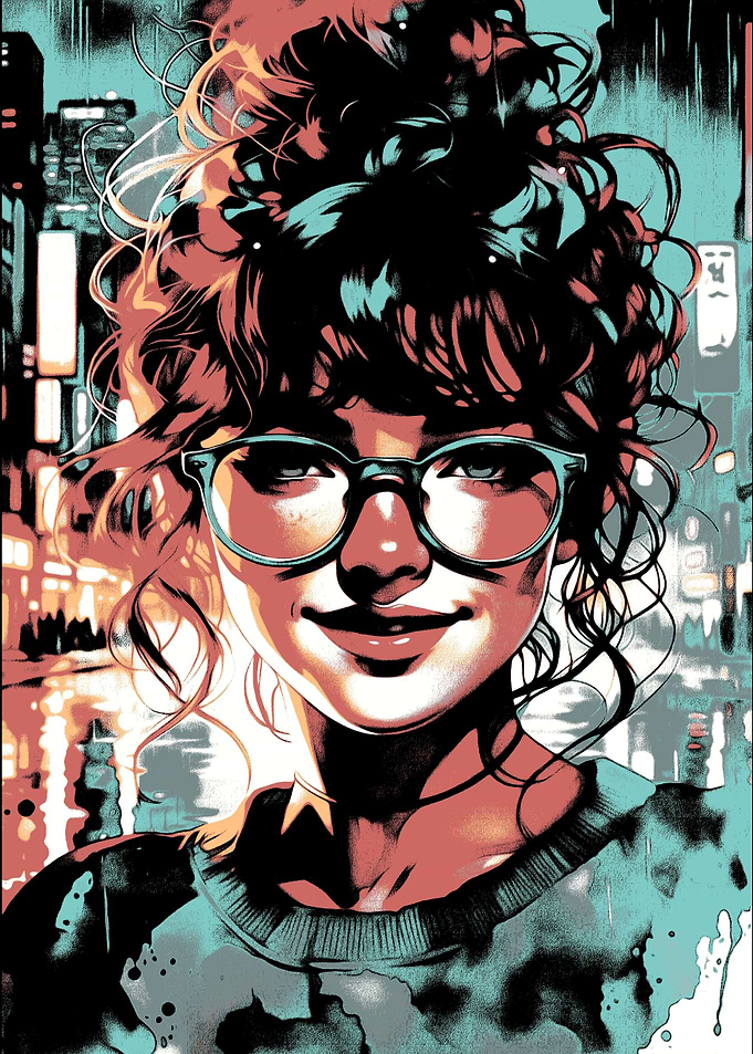 Portrait of a Woman with Glasses