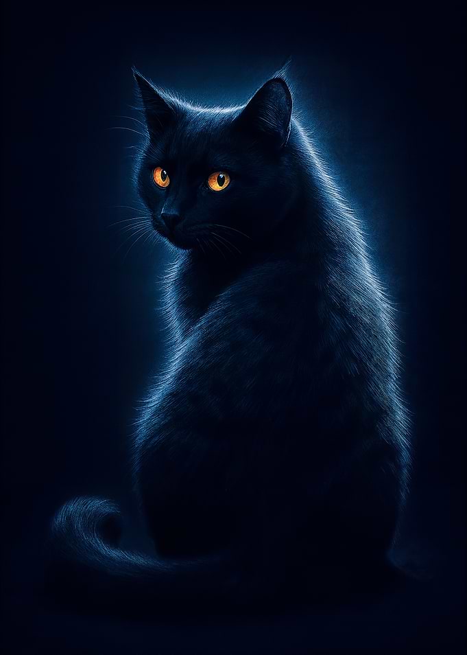 Elegant Black Cat