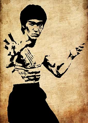Bruce Lee Silhouette Art